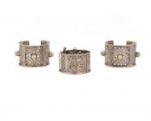 THREE NORTH AFRICAN SILVER BRA