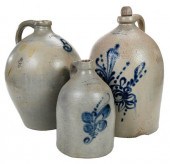 THREE NORTHERN STONEWARE JUGSl