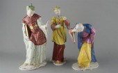 THREE NYMPHENBURG PORCELAIN CH