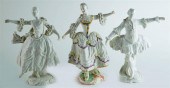 THREE NYMPHENBURG PORCELAIN FI