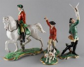 THREE NYMPHENBURG PORCELAIN HU