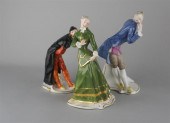 THREE NYMPHENBURG PORCELAIN IT