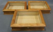 THREE OAK AND CHESTNUT GLAZED