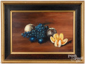 THREE OIL ON BOARD STILL LIFES