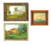 THREE OIL PAINTINGS (AMERICAN