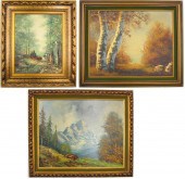 THREE OILS ON CANVAS: the firs