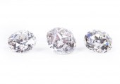 THREE OLD EUROPEAN CUT UNSET D