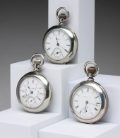 THREE OPEN FACE COLUMBUS WATCH