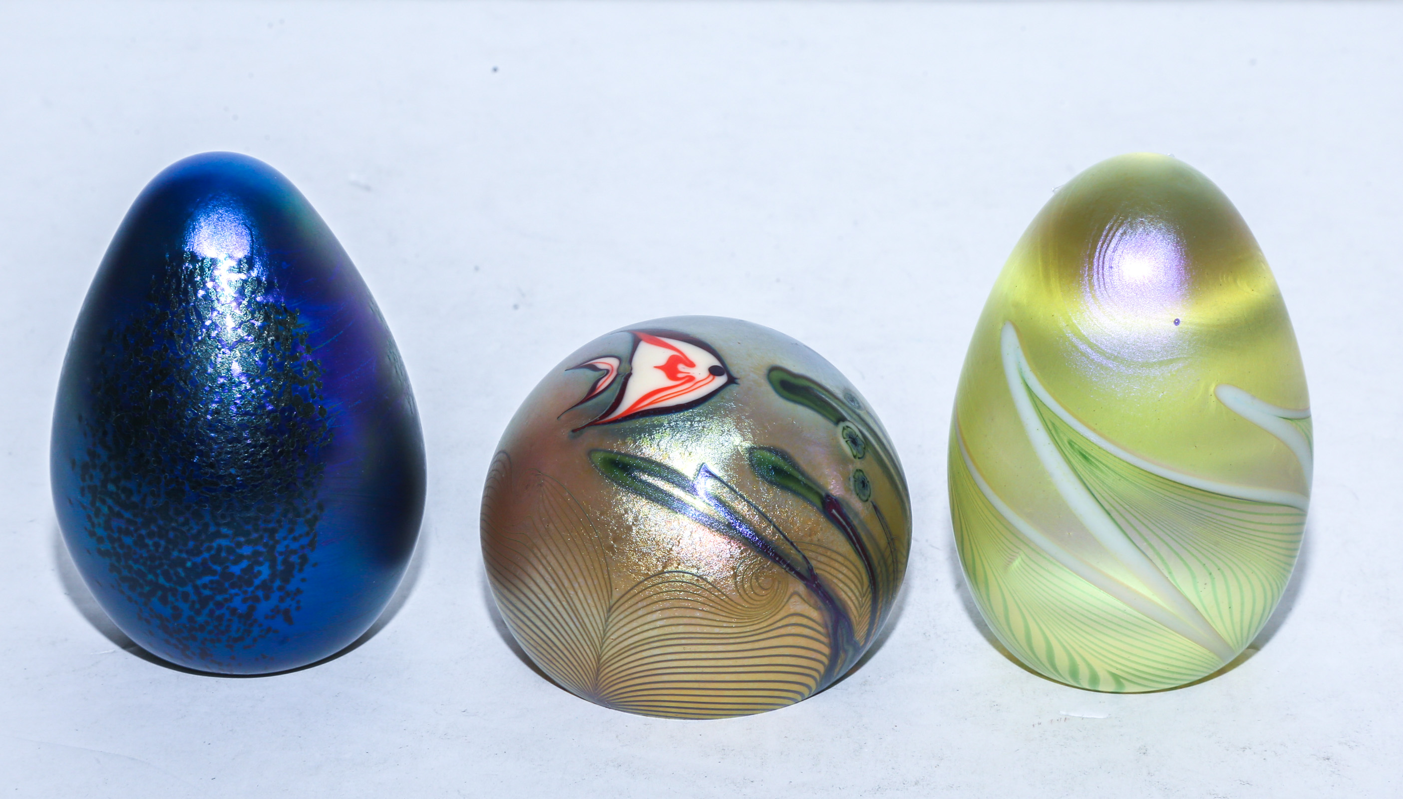 THREE ORIENT & FLUME PAPERWEIGHTS