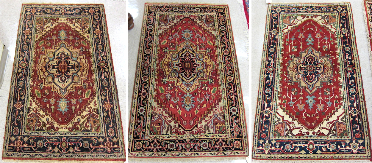 THREE ORIENTAL AREA RUG Persian