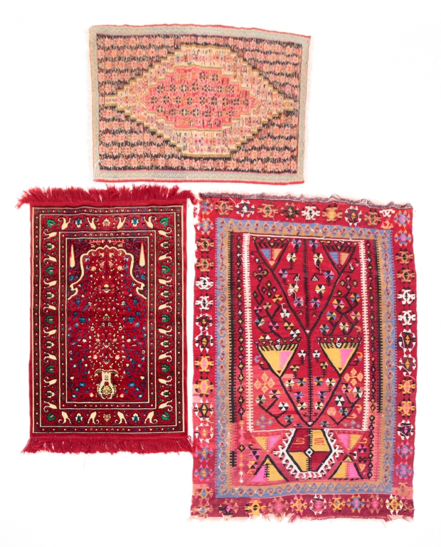 THREE ORIENTAL AREA RUGS
