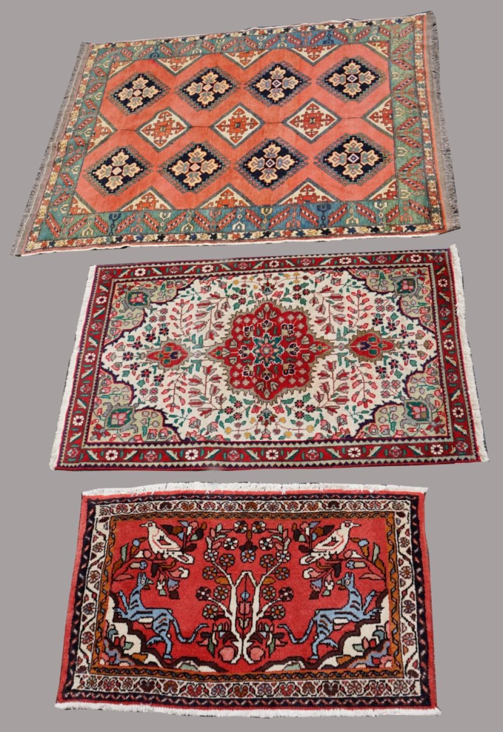THREE ORIENTAL RUGSTHREE ORIENTAL