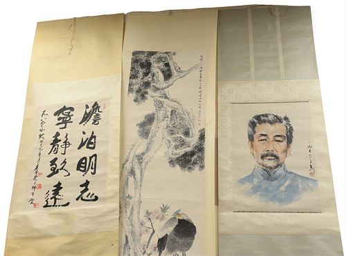 THREE ORIENTAL SCROLLS;