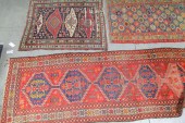THREE ORIENTAL STYLE RUGS.  As