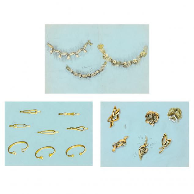 THREE ORIGINAL COSTUME JEWELRY