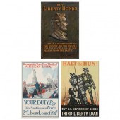 THREE ORIGINAL WORLD WAR I POS