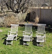 THREE OUTDOOR CLASSICS TEAK ST