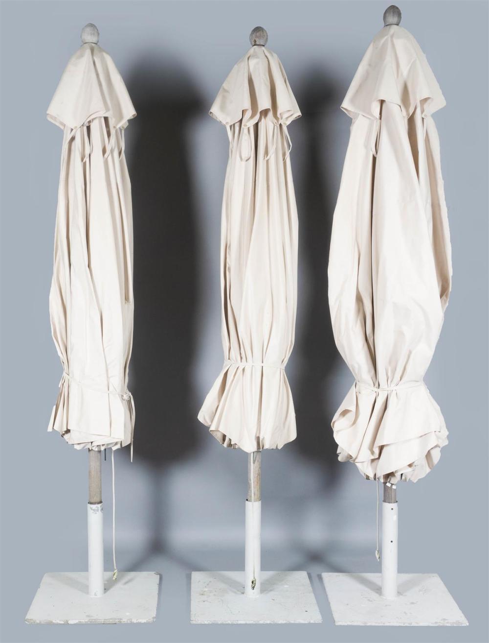 THREE OUTDOOR UMBRELLASTHREE
