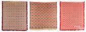 THREE OVERSHOT COVERLETS, MID