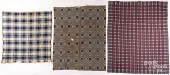 THREE OVERSHOT COVERLETS, MID