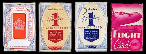 THREE PACKS OF PLAYING CARDS