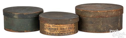 THREE PAINTED BENTWOOD PANTRY