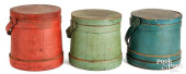 THREE PAINTED FIRKINS<br>Three