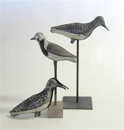 Three painted folding "tinnies"