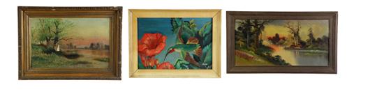 THREE PAINTINGS (AMERICAN SCHOOL 