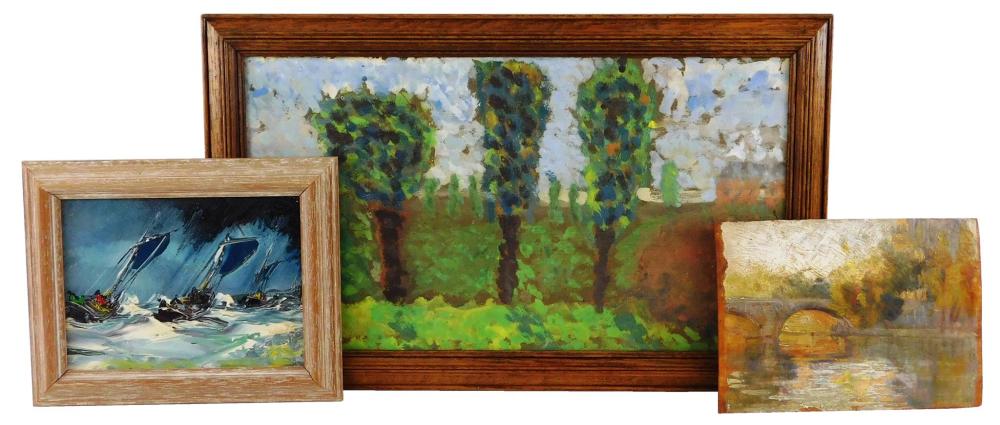 THREE PAINTINGS BY AUGUSTE JEAN