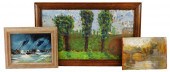 THREE PAINTINGS BY AUGUSTE JEA