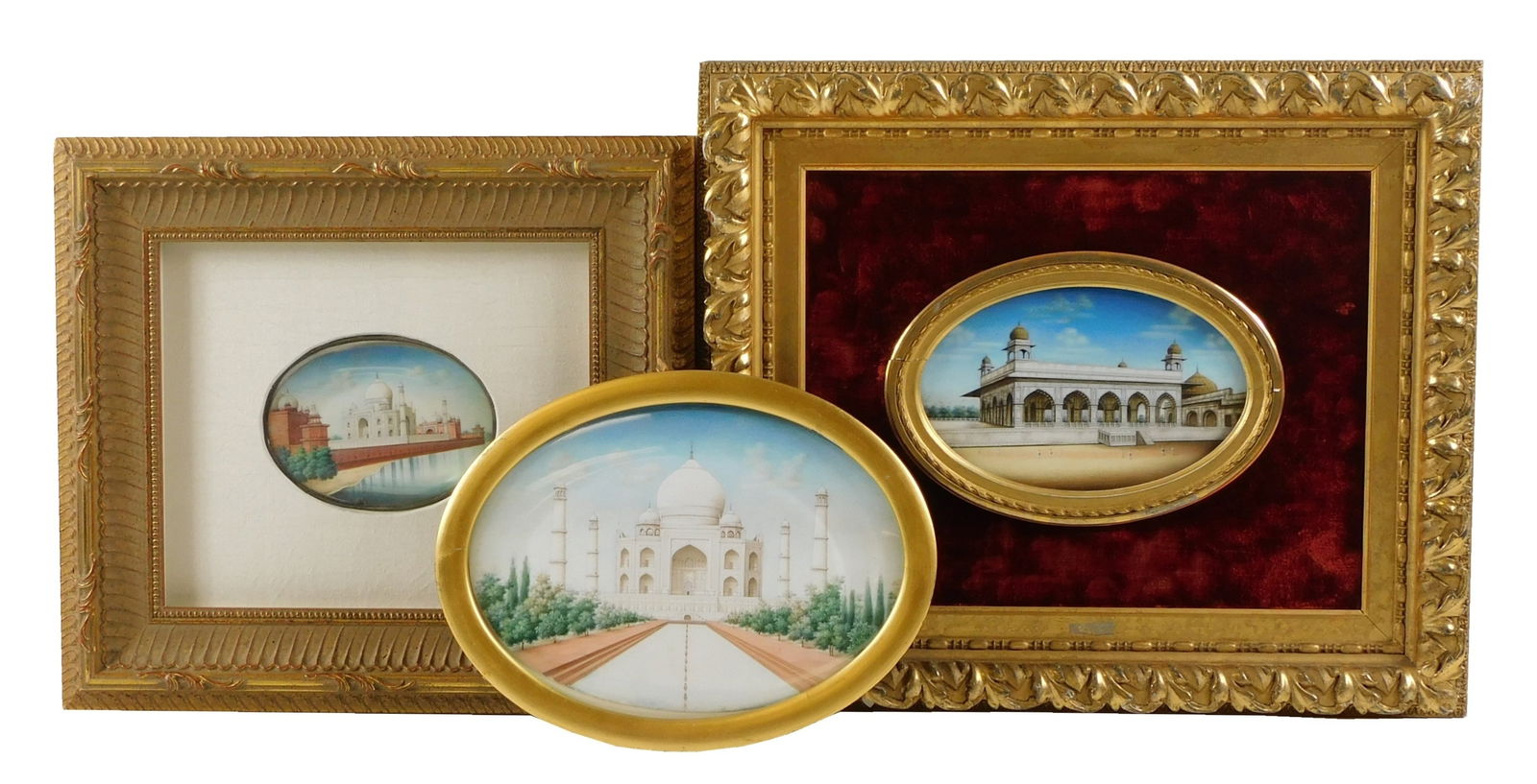 THREE PAINTINGS FEATURING INDIAN