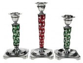 THREE PAIRPOINT SILVER PLATE A