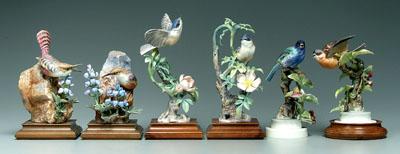 Three pairs Doughty bird figurines: