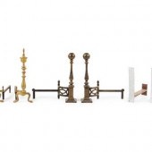 Three Pairs of Andirons
19th a