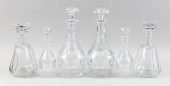 THREE PAIRS OF BACCARAT "HARCO