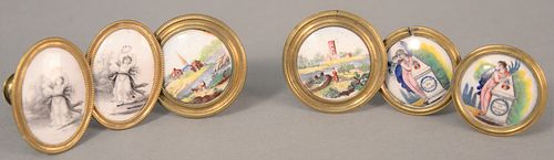 THREE PAIRS OF BATTERSEA BILSTON