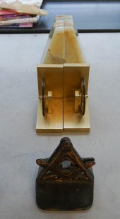 THREE PAIRS OF BOOKENDSThree P