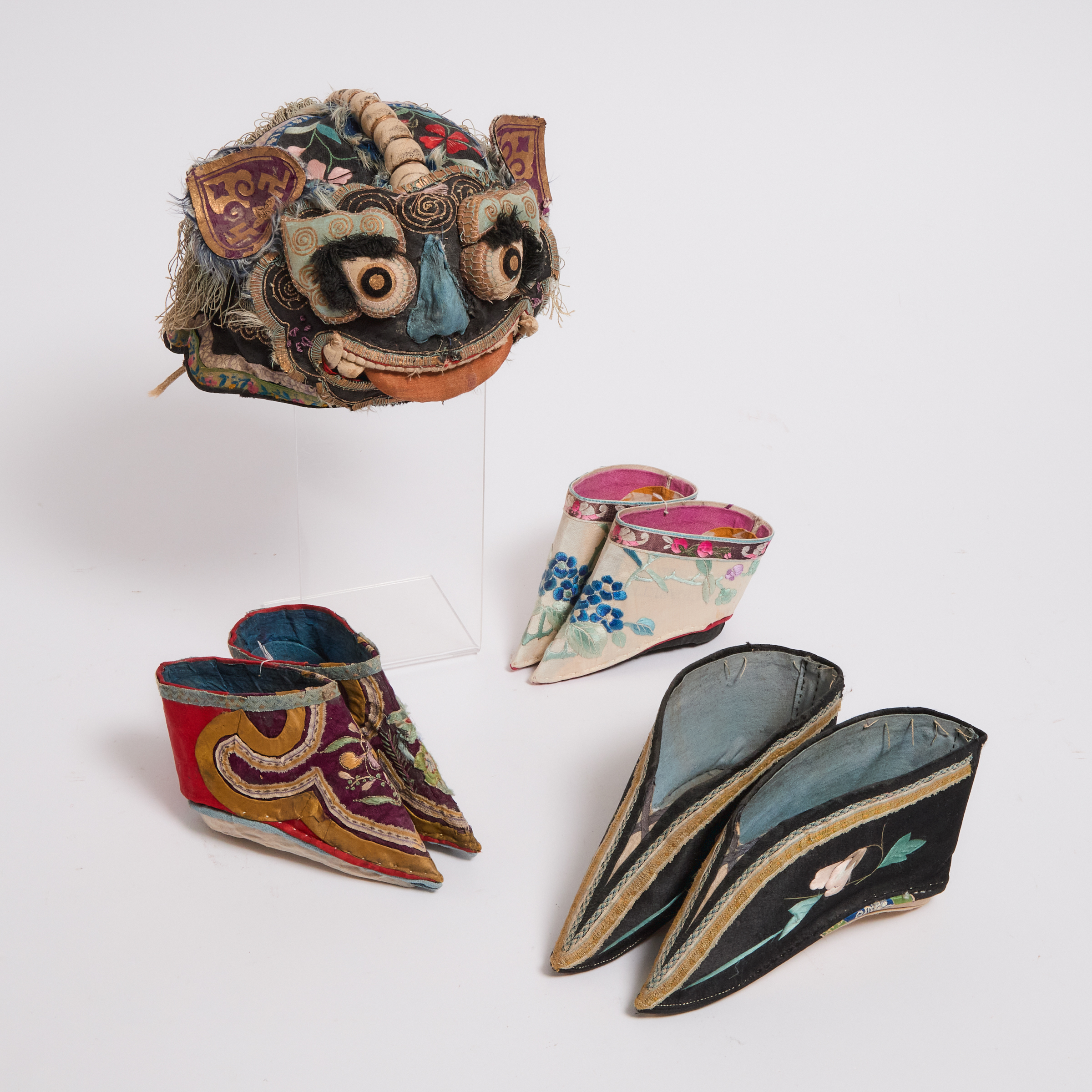 Three Pairs of Chinese Silk