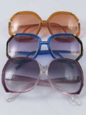 Three pairs of fashion sunglas