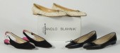 Three Pairs of Flats Manolo Bl