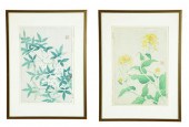 THREE PAIRS OF FRAMED PRINTS.