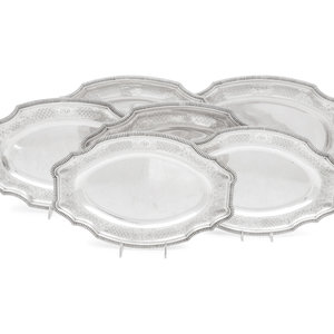 Three Pairs of French Silver