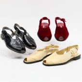 THREE PAIRS OF MANOLO BLAHNIK