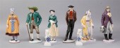 THREE PAIRS OF NYMPHENBURG POR
