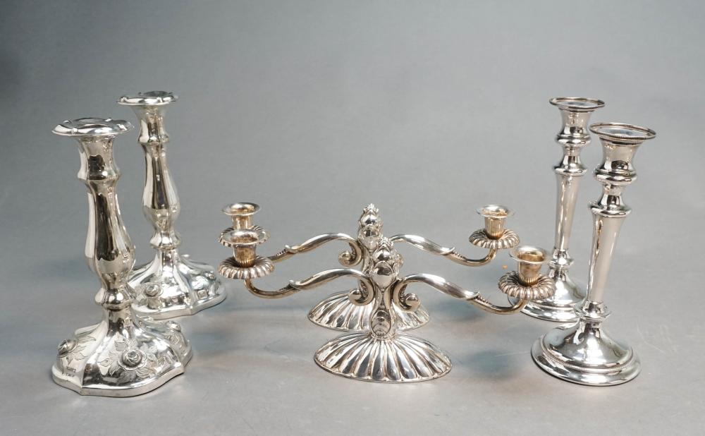 THREE PAIRS OF SILVERPLATE