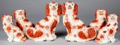 THREE PAIRS OF STAFFORDSHIRE S