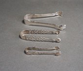 THREE PAIRS OF STERLING SILVER