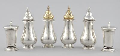 Three Pairs of Sterling Silver Salt