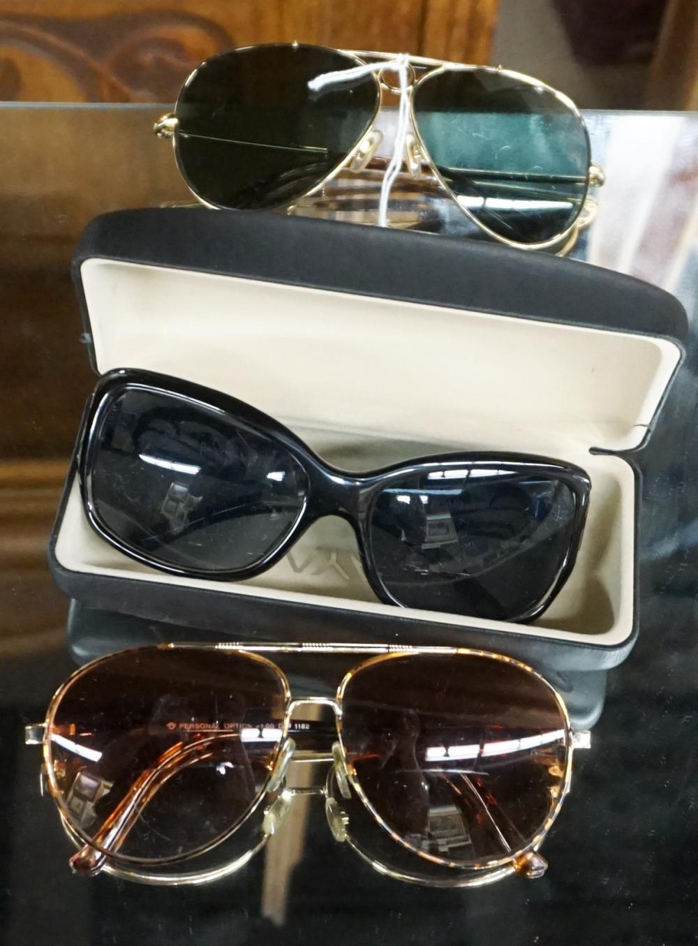 THREE PAIRS OF SUNGLASSESThree